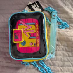 New Loungefly MTV Cross Body Bag And Makeup Bag