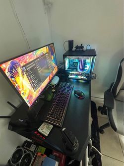 COMPLETE GAMING PC SETUP – RTX 3060 + i5 + Monitor + Desk + Keyboard & Mouse
