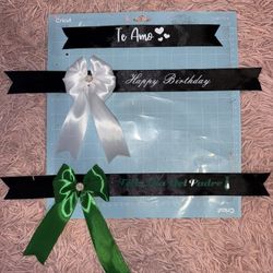 Custom Ribbon Message/ Listones Personalizados