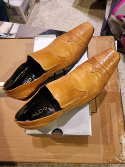 Aldo Men's Camel Loafers Size 45
