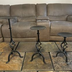 Set of 3 Pillar Candle Holders 