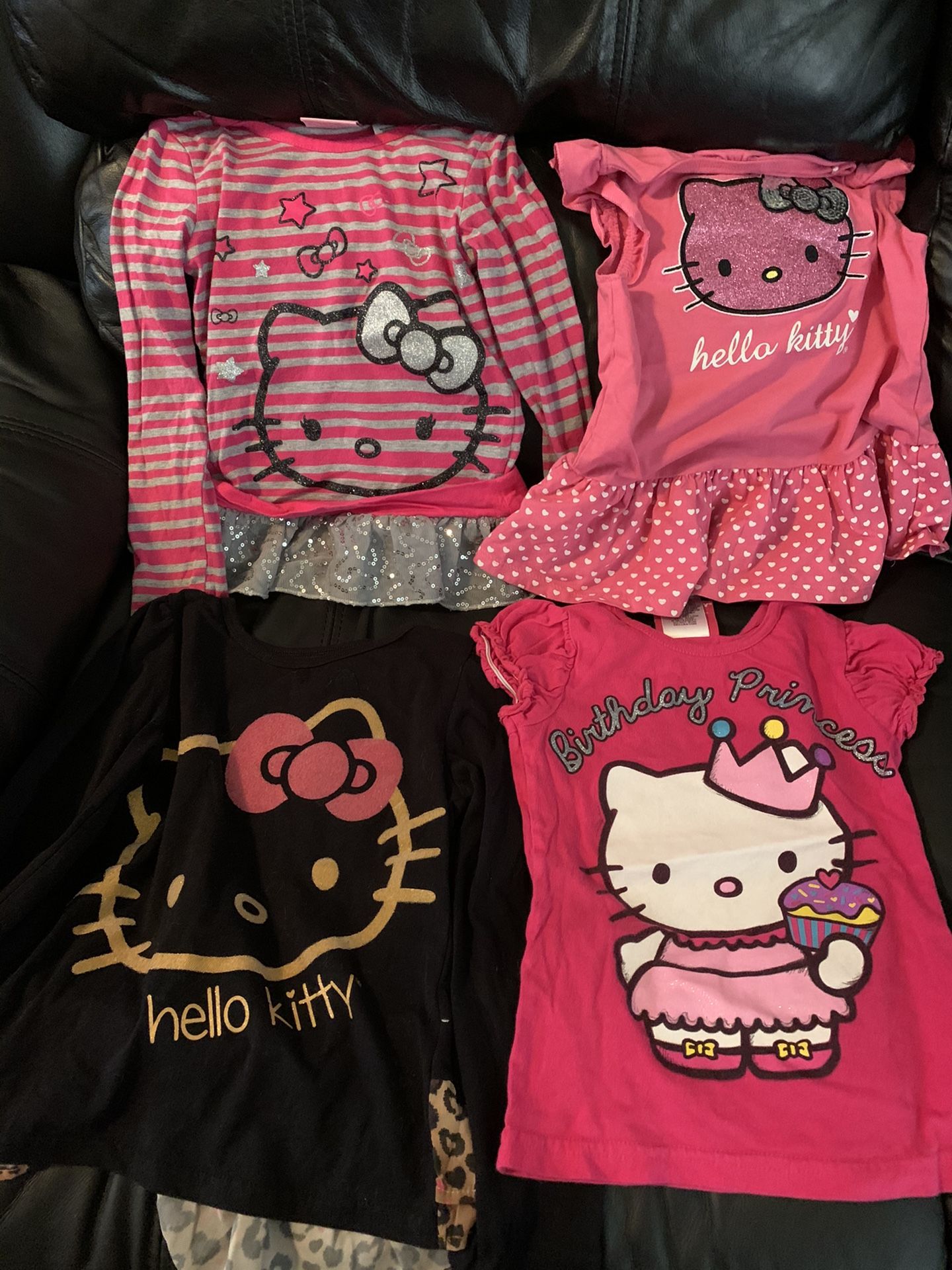 4 hello kitty shirts size 6