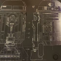 Disney Star Wars R2D2 Diagram Hanging Picture Frame