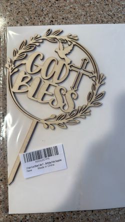 God Bless Cake Topper