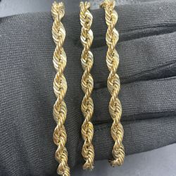 10K Gold 7MM Rope Chain for Sale in Thomasville, NC - OfferUp