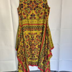 Fusion Dress Colorful Fairycore Indie Boho Eclectic Bold Self Expression Unique  Belt loops, but no belt 