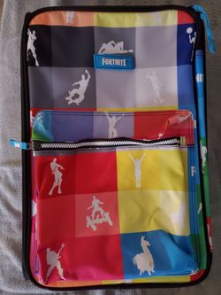 Kids Fortnite Colorblock Roller Bag Suitcase