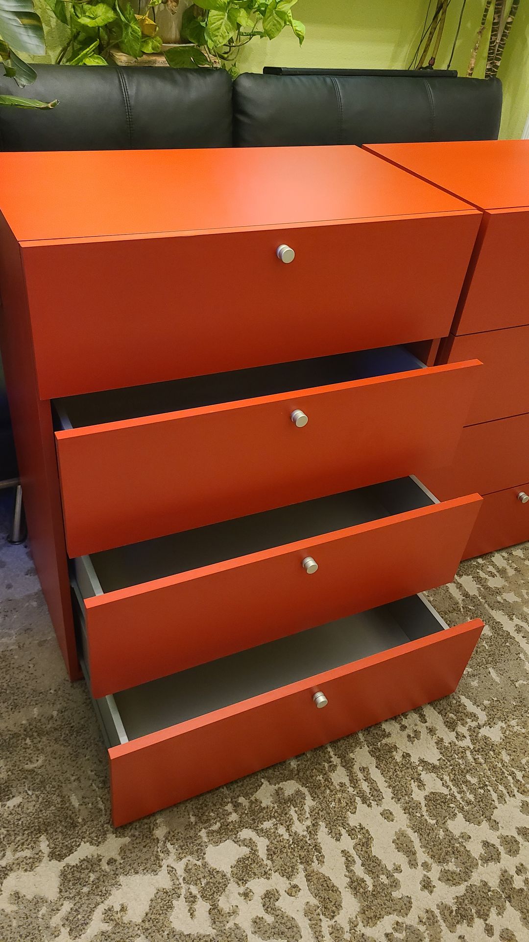 IKEA 4-drawer dresser red pair
