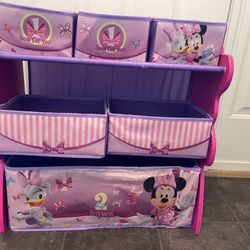 Minnie Mouse Dresser/Toy Bin/Storage Shelf