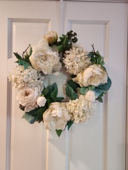 Beautiful hydrangea wreath