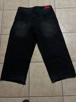 Vitriol Void Cryptic Black Wash Ultra Wide Denim Jeans