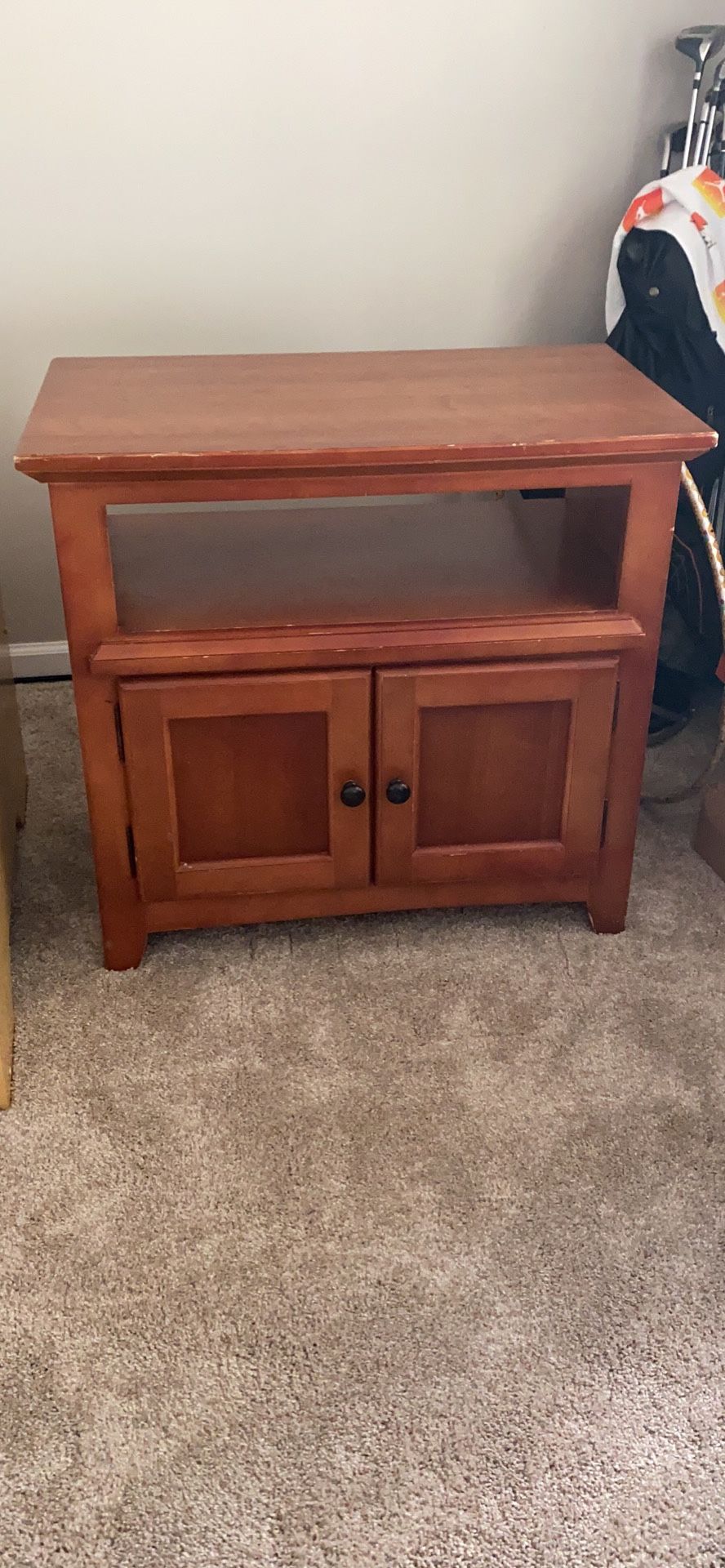 Brown TV stand