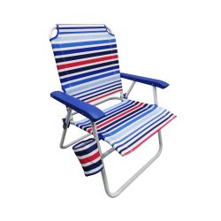 Oversize Fabric Chair, Multicolor Stripe
