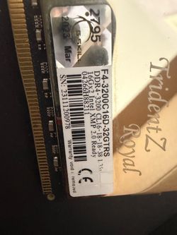 Trident Z royal ddr4 32gb 3200mhz
