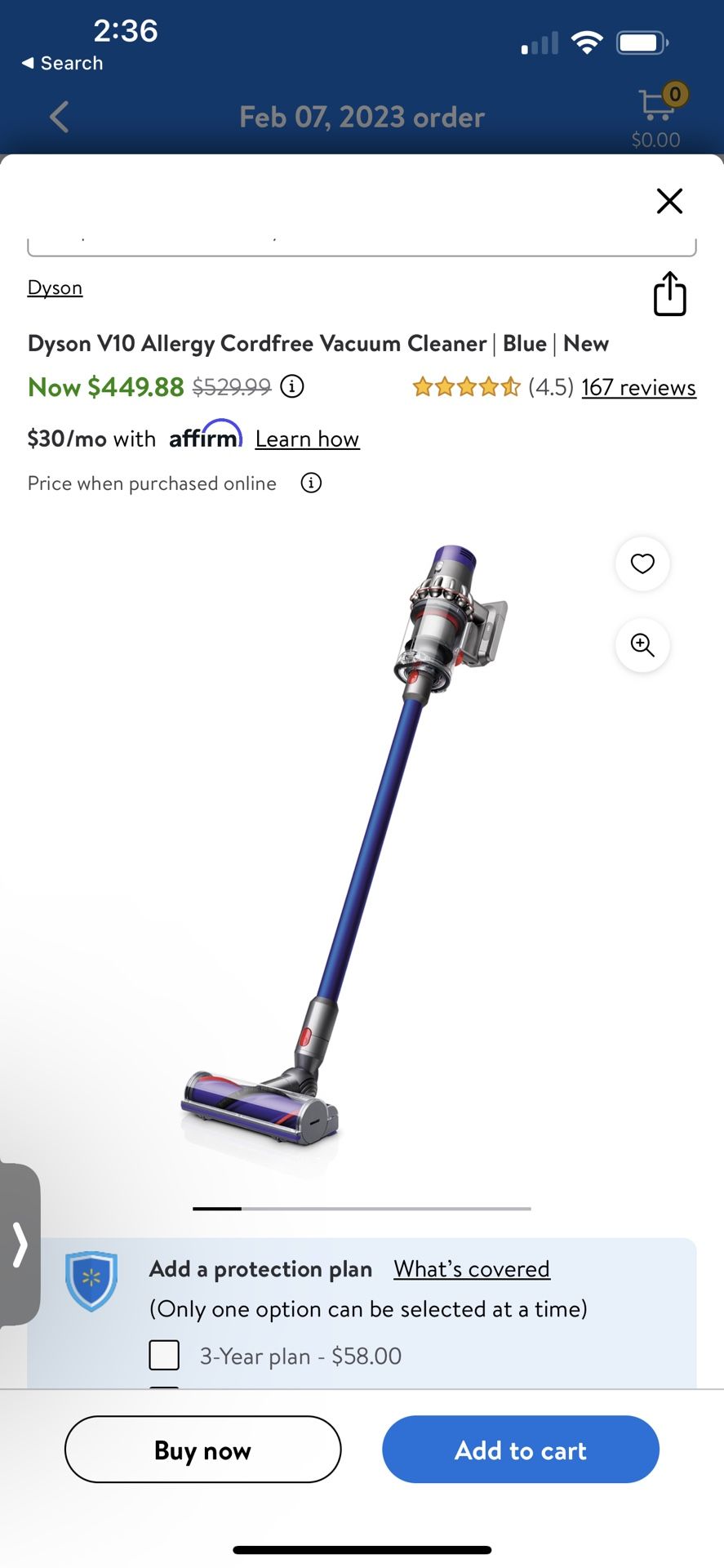 Dyson V10 Allergy Cord free Vacuum Cleaner 