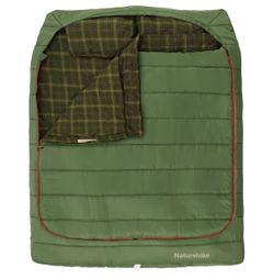 Naturehike Flannel Queen Size Double Sleeping Bag For Adults With Pillows, Doublewide Two Person Sleeping Bag For Couples & Whole Family, All Seasons
