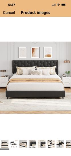 King Sz Platform Bed Frame