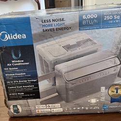 Midea Window Conditioner, 250 sq ft 6000 BTU