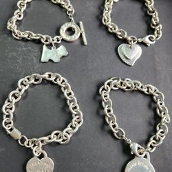 James Avery Silver Bracelets with Charm