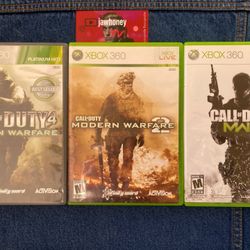 Call Of Duty 4 Modern Warfare 1 + 2 + 3 For Xbox 360