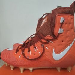 Nike Force Savage Elite TD Orange Football Cleats SIZE 11