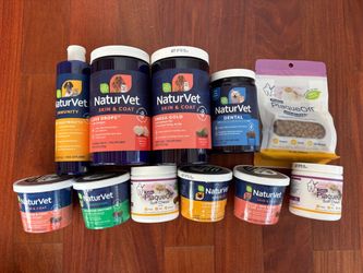 Large lot NaturVet supplements