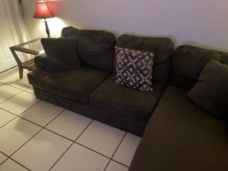 Brown sectional