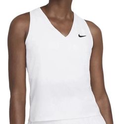 Nike Women's Dri-FIT Breathable Victory Tank Top Tennis, White, NWT! Size XS