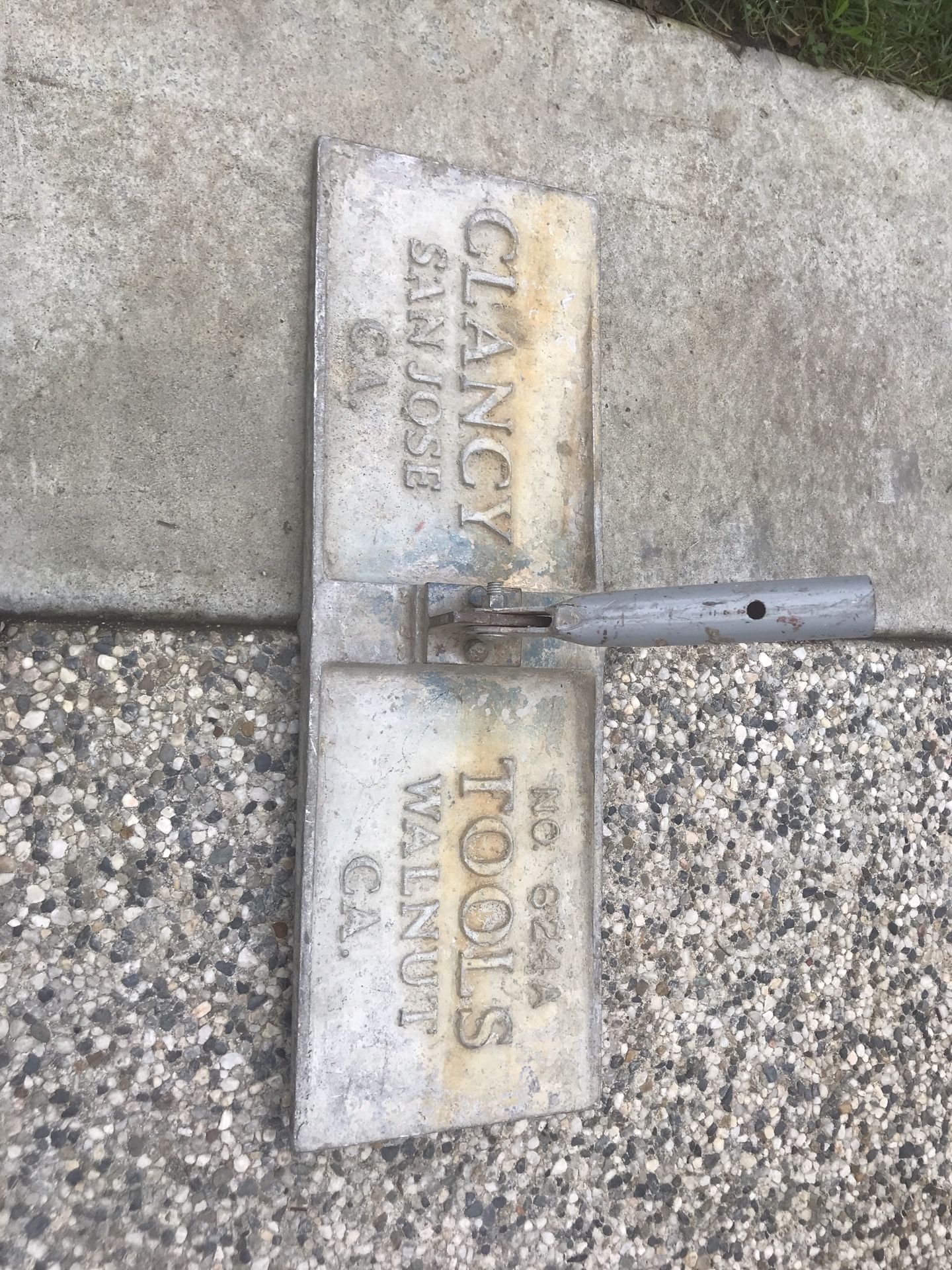 Clancy tool # 824A concrete airplane groover. Good condition