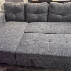 Monaco Pullout Sofa Sectional With Storage