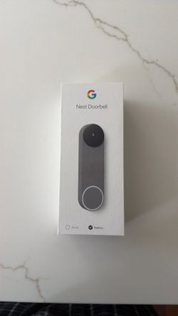 Brand New Sealed Google Nest Doorbell (Battery) Ash Gray