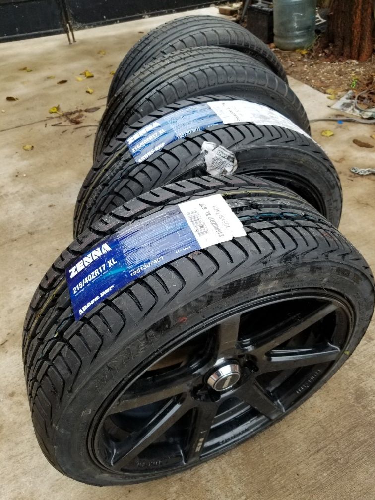 Wheel 17 set tires 215/40ZR17