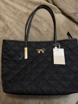 Black Bow Tote Bag