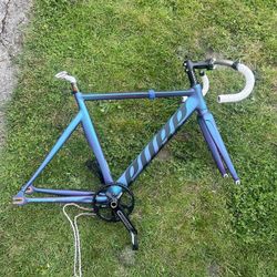 Frame With Pedals And Handlebars 52cm Size Small 