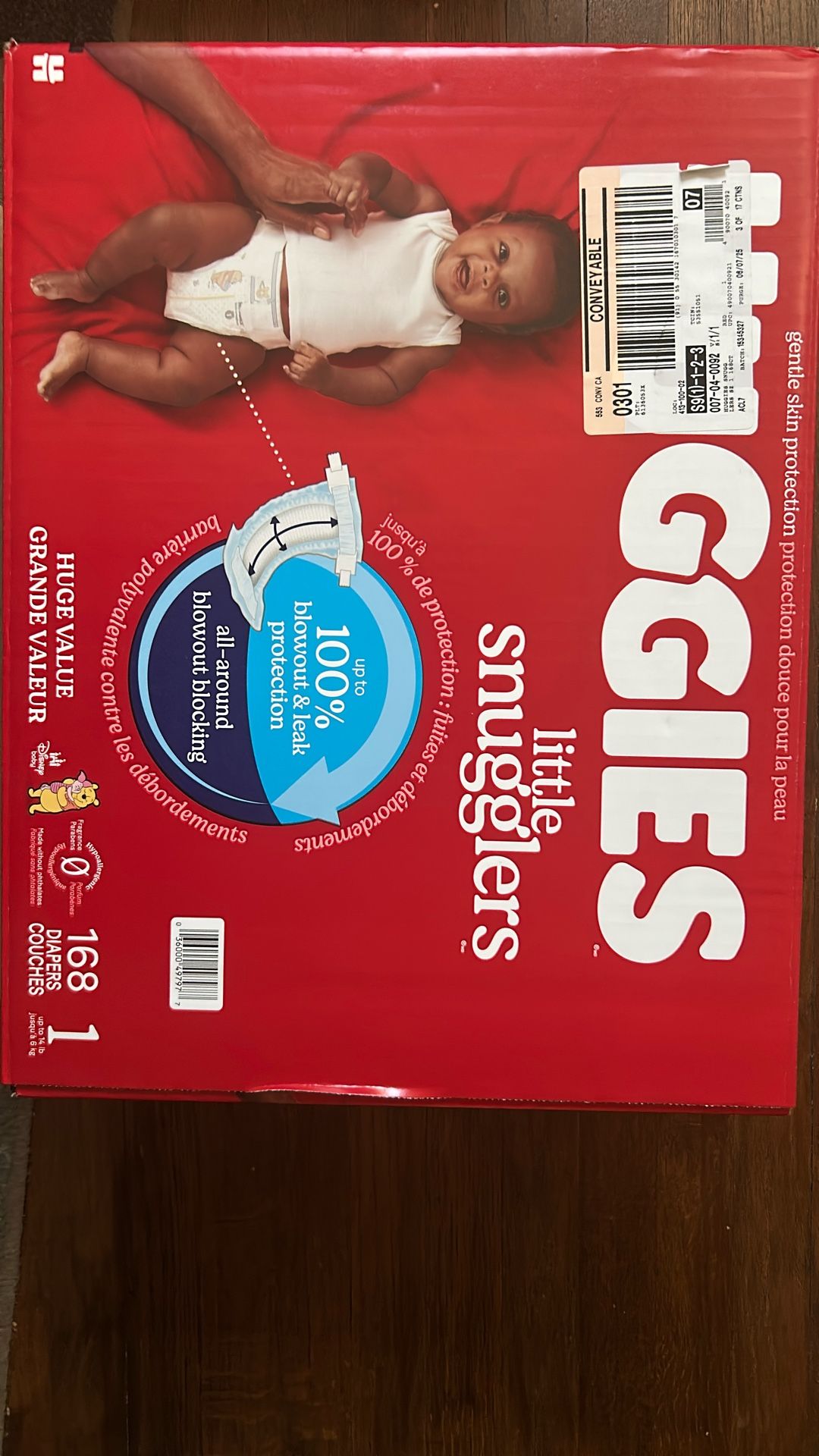 Huggies Little Snugglers Size 1 168 Count