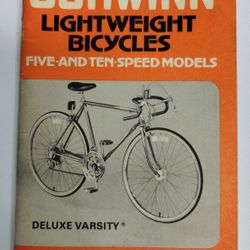Vintage Schwinn Lightweight Bicycle Owners Manual, 1979