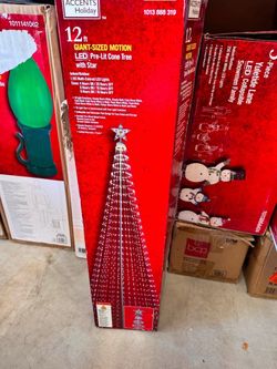 12ft pre-lit cone tree Retail $199, our price $120