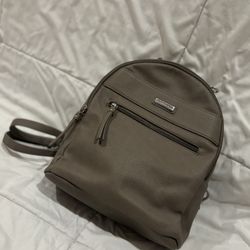 tommy hilfiger  small gray backpack 