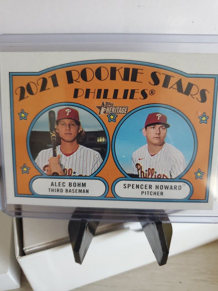 Phillies Alec Bohm Spencer Howard Rookie Card