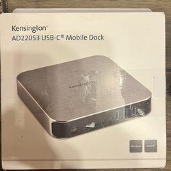 Brand New Kensington AD220S3 USB‑C Mobile Dock With Multiple Ports