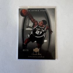 UD SS Gold Tim Duncan #/75