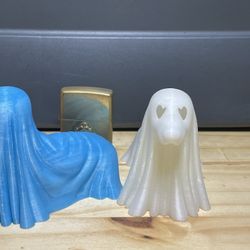 Dachshund Ghost Halloween Tea Light Decor