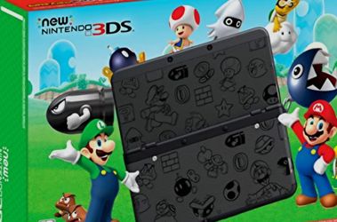 nintendo 3ds black mario edition