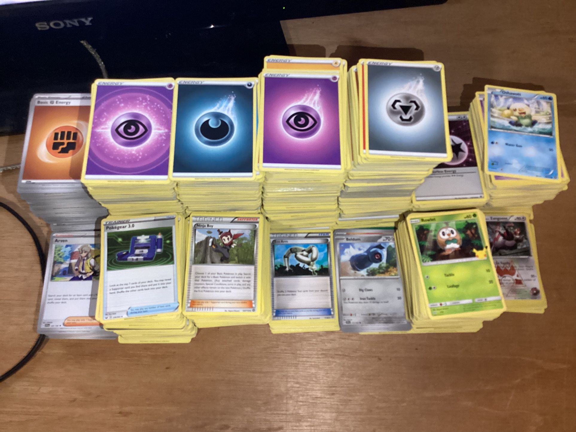 3000 Pokemon Bulk Card Lot from 2015 through 2024 NO Holos Mostly energy’s
