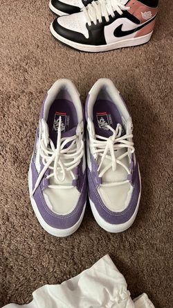 Vans Skate Low-Top Sneakers Purple White