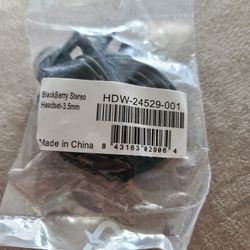 BlackBerry Stereo Headset 3.5mm Earbuds Headphones New