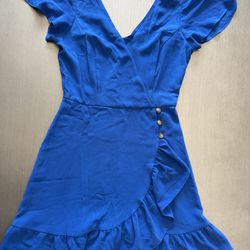 Small blue spring dress