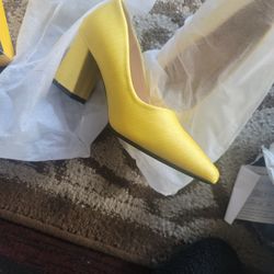 Yellow High Heels