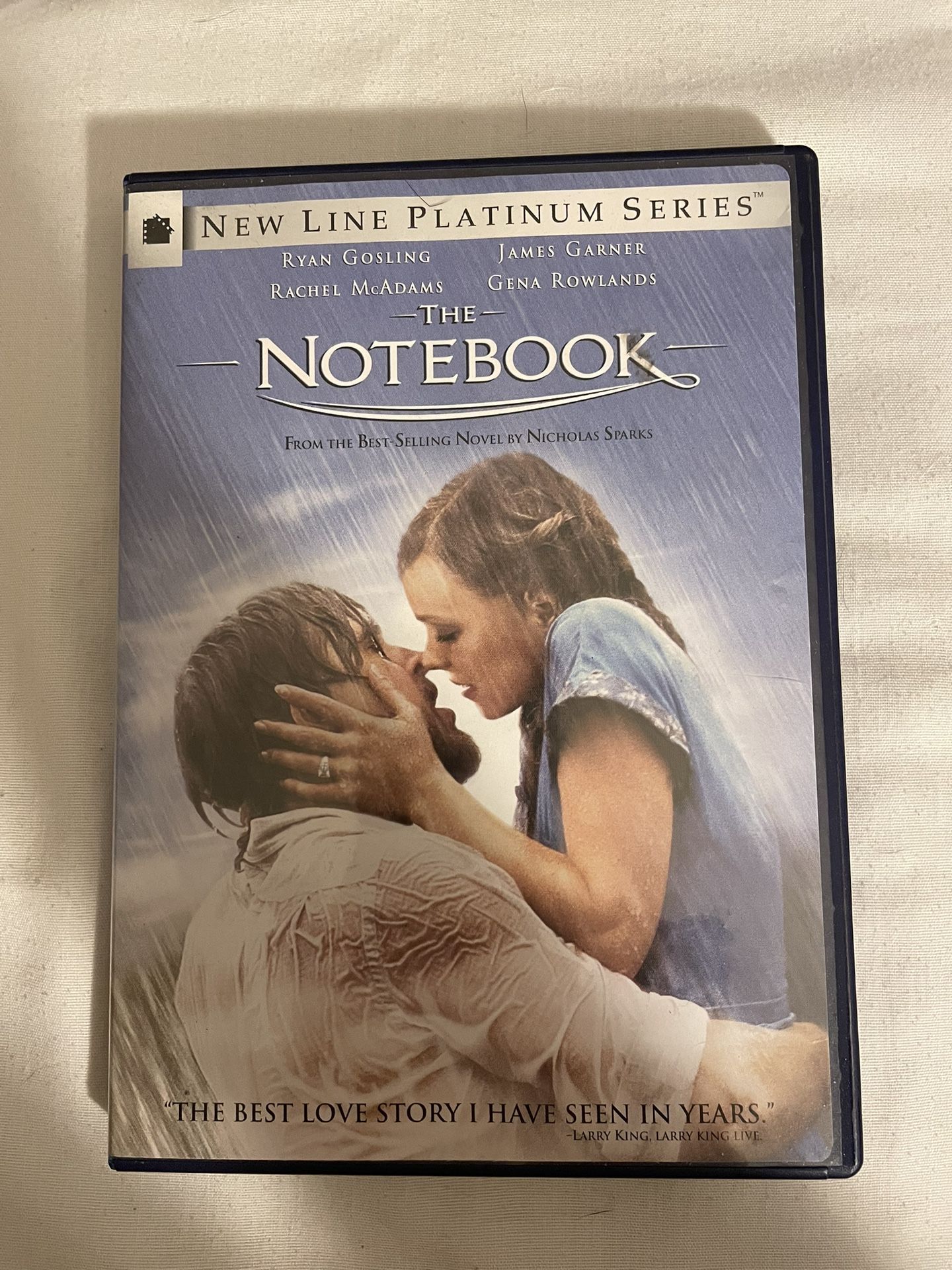 DVD The Notebook Ryan Gosling James Garner