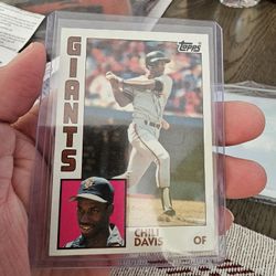 San Francisco Giants Chili Davis '84 Topps RC '85 Topps Baseball Cards 